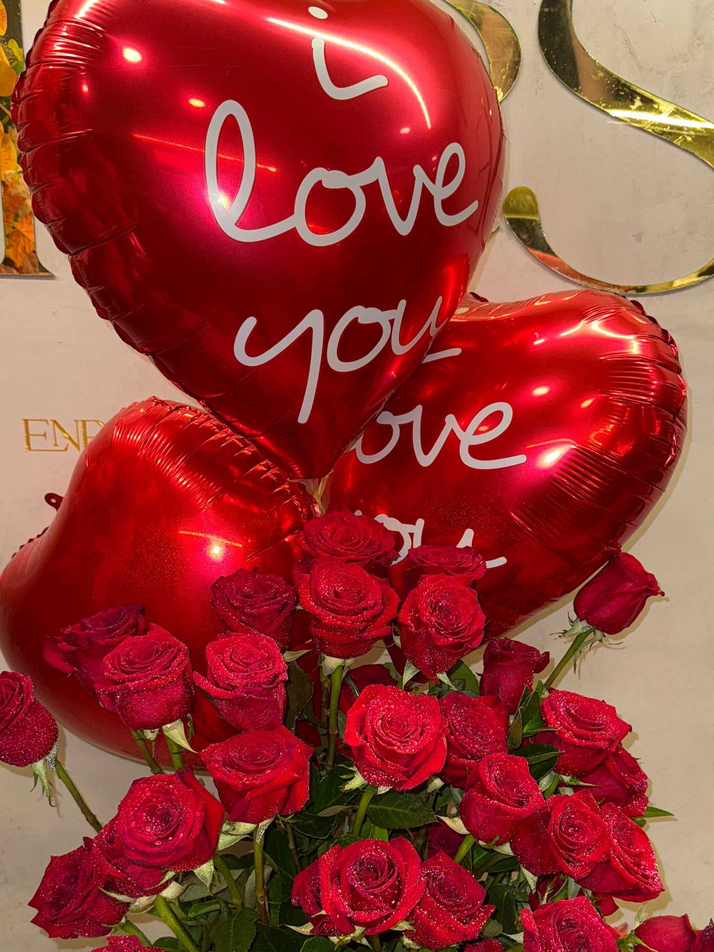 Arranjo com Rosas Vermelhas-Amor Eterno