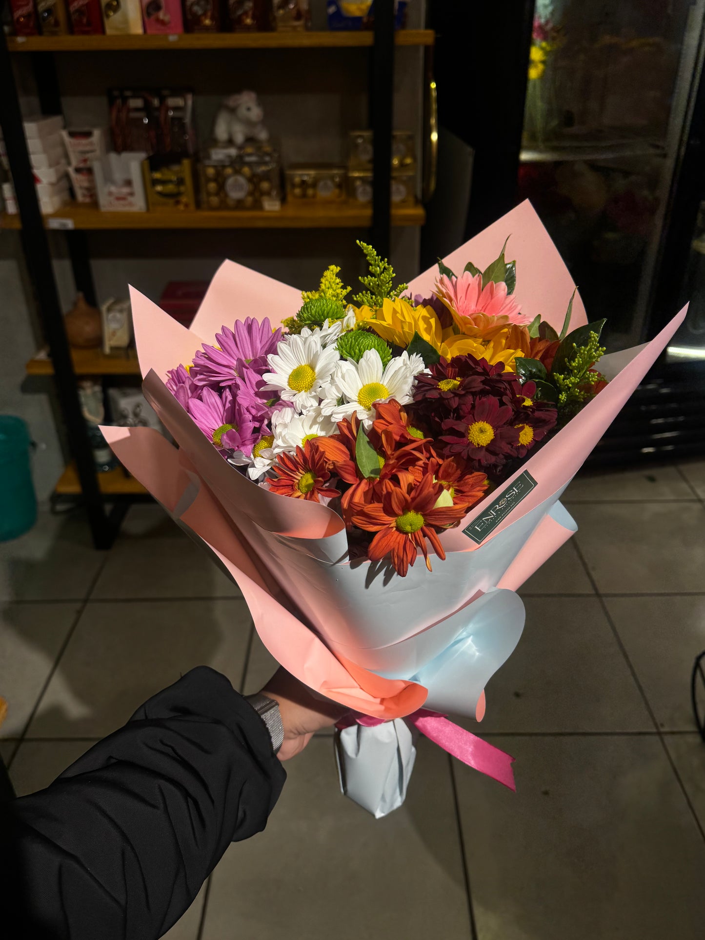 Bouquet with Sunflowers and Wildflowers – Modern Style