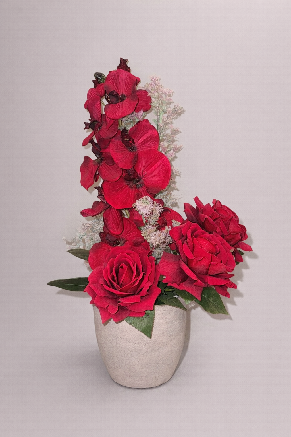 Elegant Artificial Arrangement of Red Roses