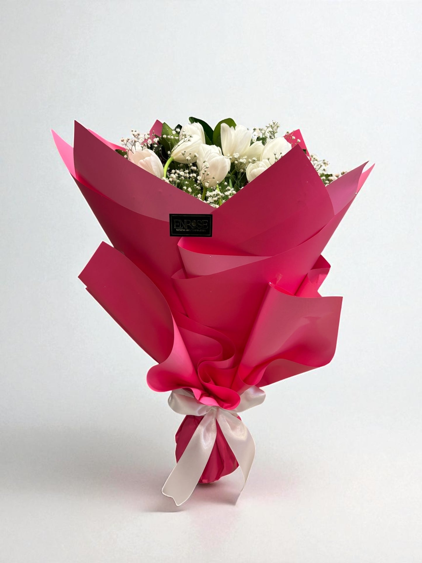 Bouquet of Natural White Tulips - Elegance and Sophistication