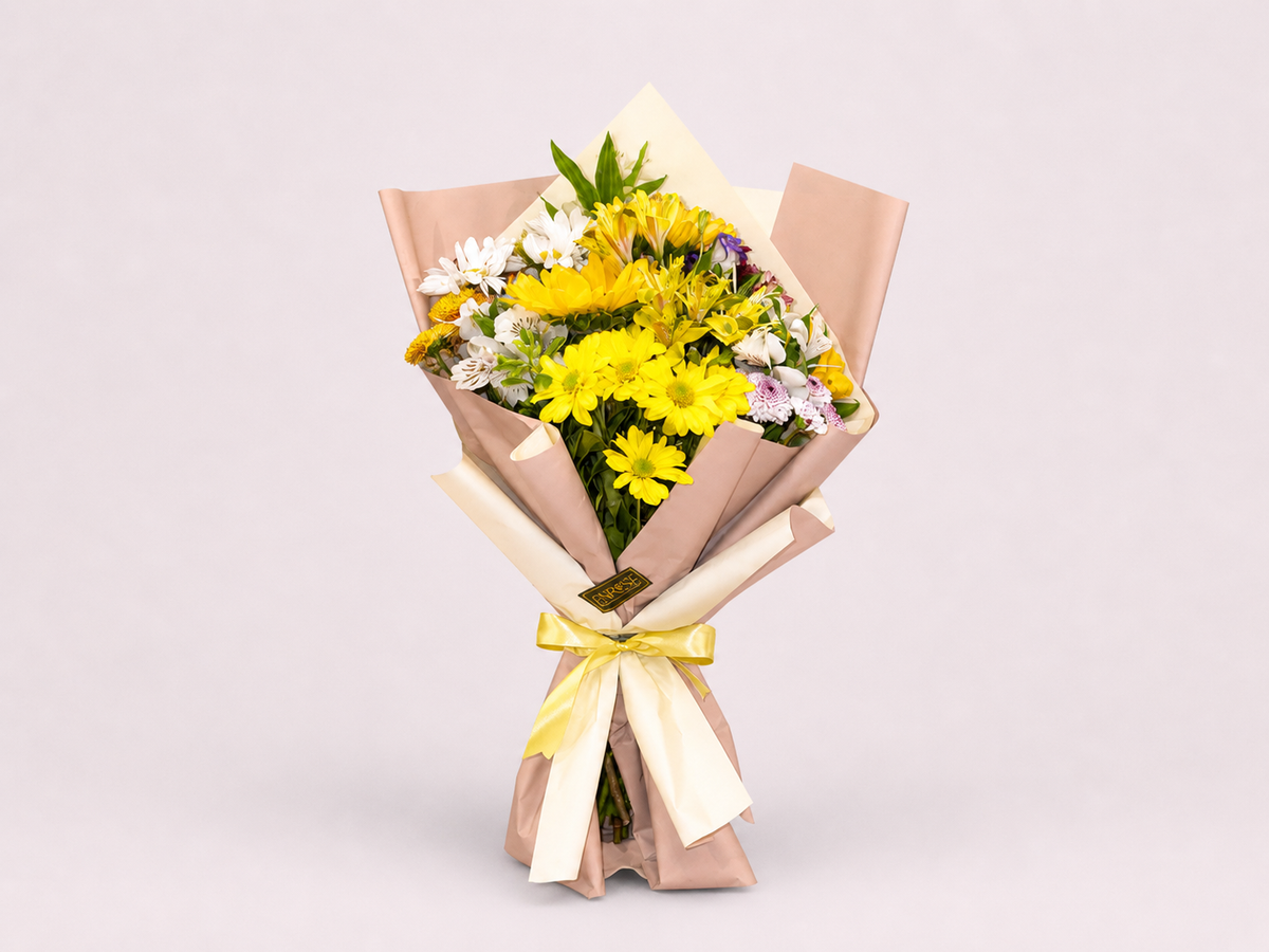Buquê de Flores do Campo com Girassol – Alegre e Vibrante