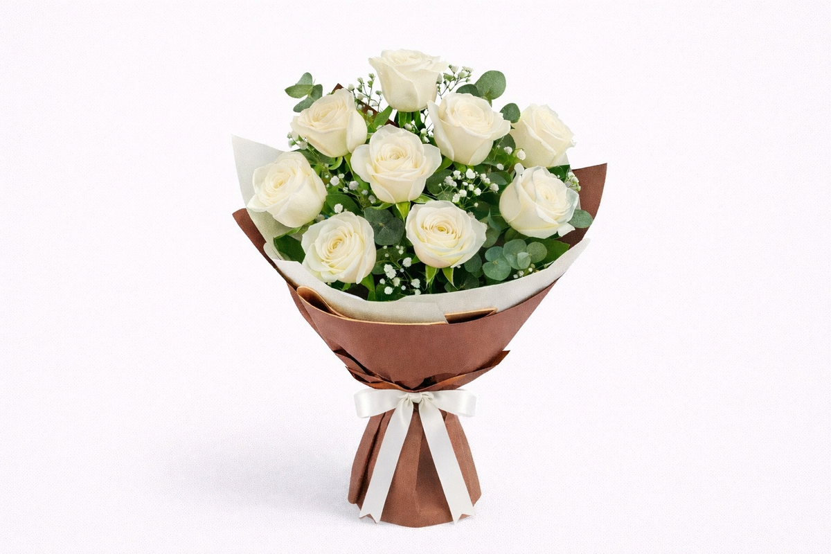Buquê de Rosas Brancas