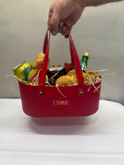Luxury Red Breakfast Basket ENROSE
