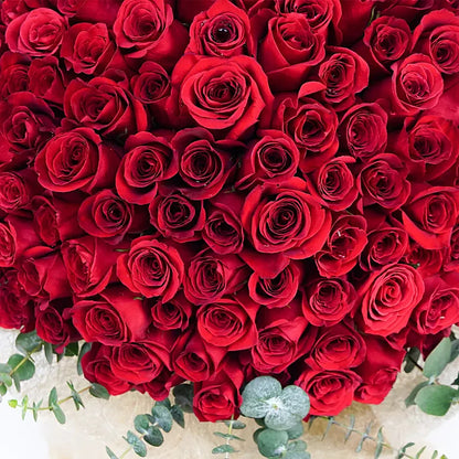 Passion Floral Bouquet in Red with 200 Colombian Roses
