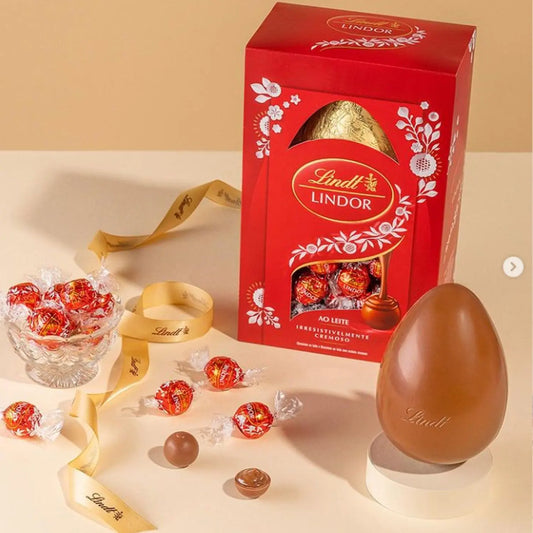 Ovo de Páscoa Lindt Lindor Ao Leite 235g