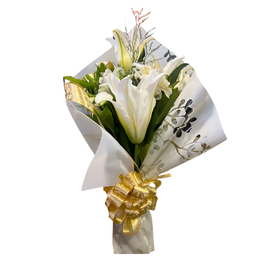 Bouquet of White Lilies - Elegance and Sophistication