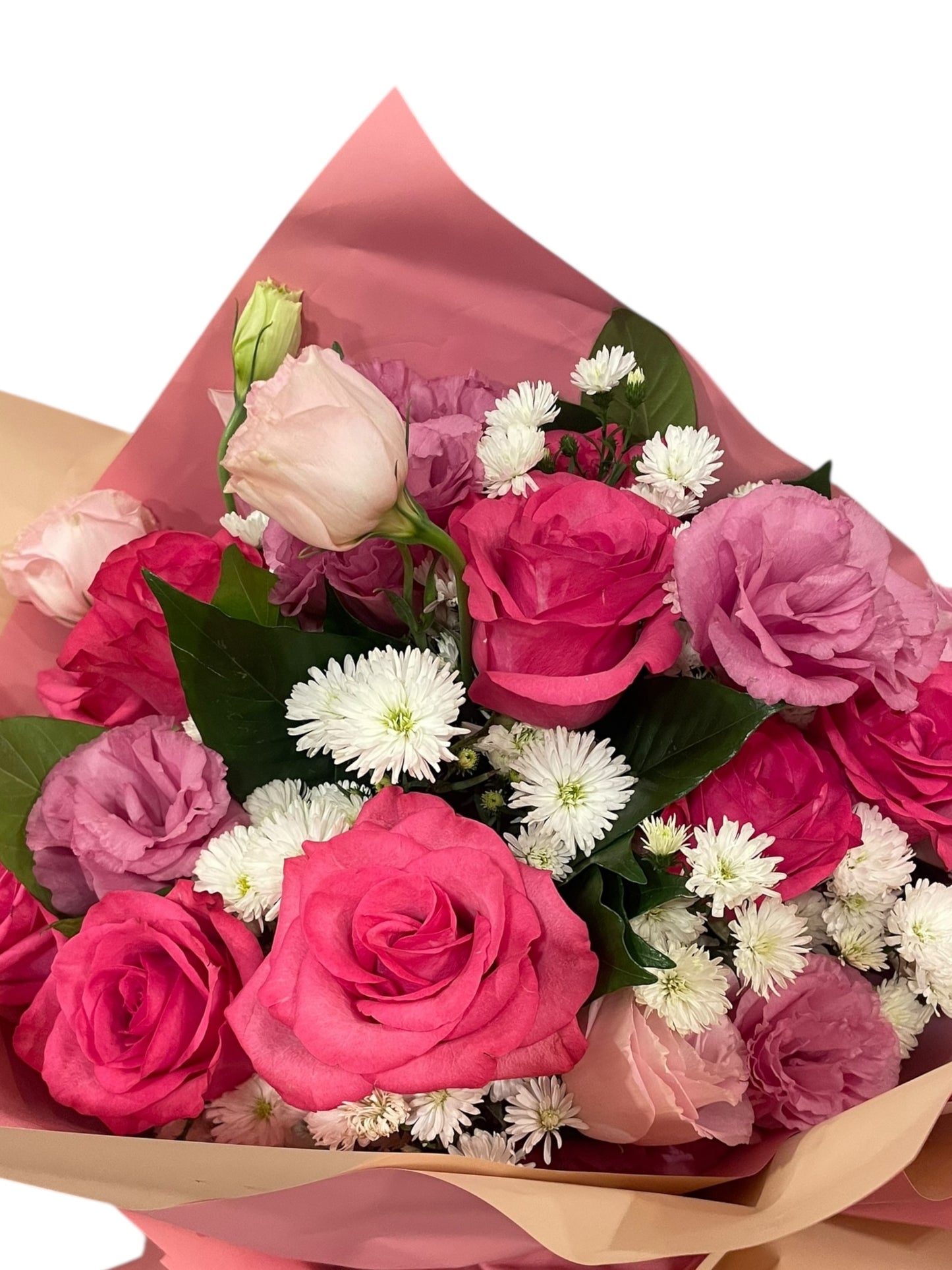 Elegant Pink Bouquet with Roses, Lisianthus, and Aster | ENROSE São Paulo