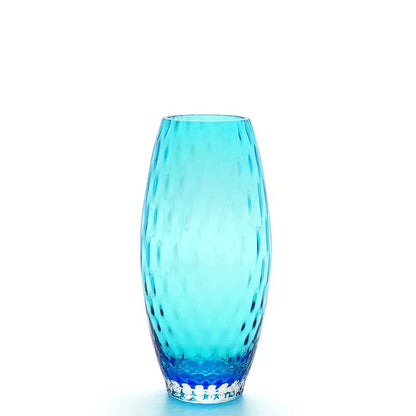Vaso Oliva Baloton P Ca´d'Oro Cristais Murano 22 cm