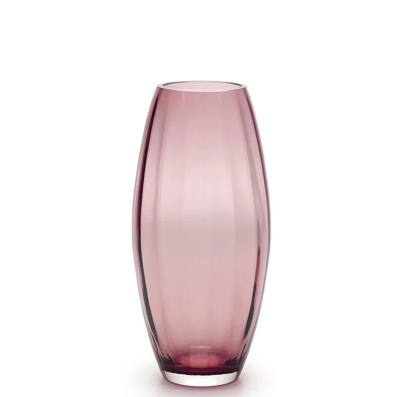 Wavy Olive Vase G Ca'd'Oro Murano Crystals 27 cm