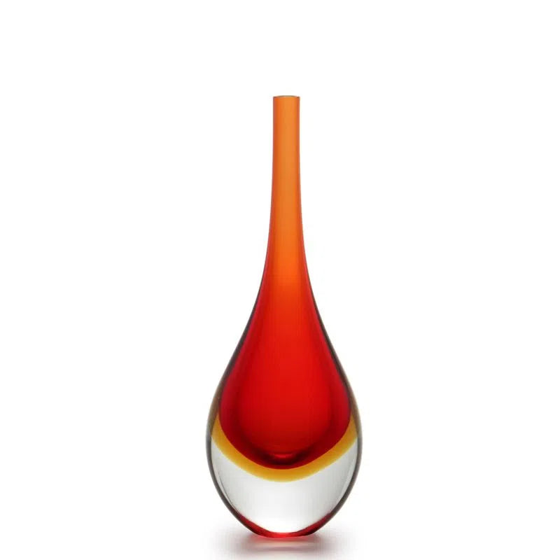 Mini bicolor drop 30cm Murano Crystal Cadoro
