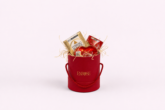 Caixa Premium de Chocolates Lindt e Ferrero Rocher