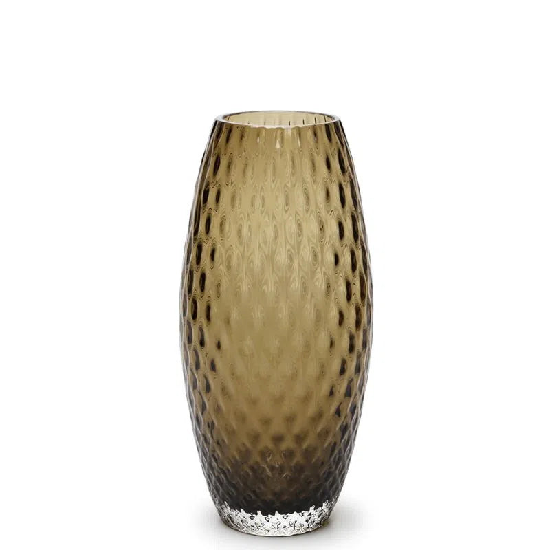 Vaso Oliva Baloton P Ca´d'Oro Cristais Murano 22 cm