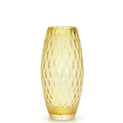 Vaso Oliva Baloton P Ca´d'Oro Cristais Murano 22 cm