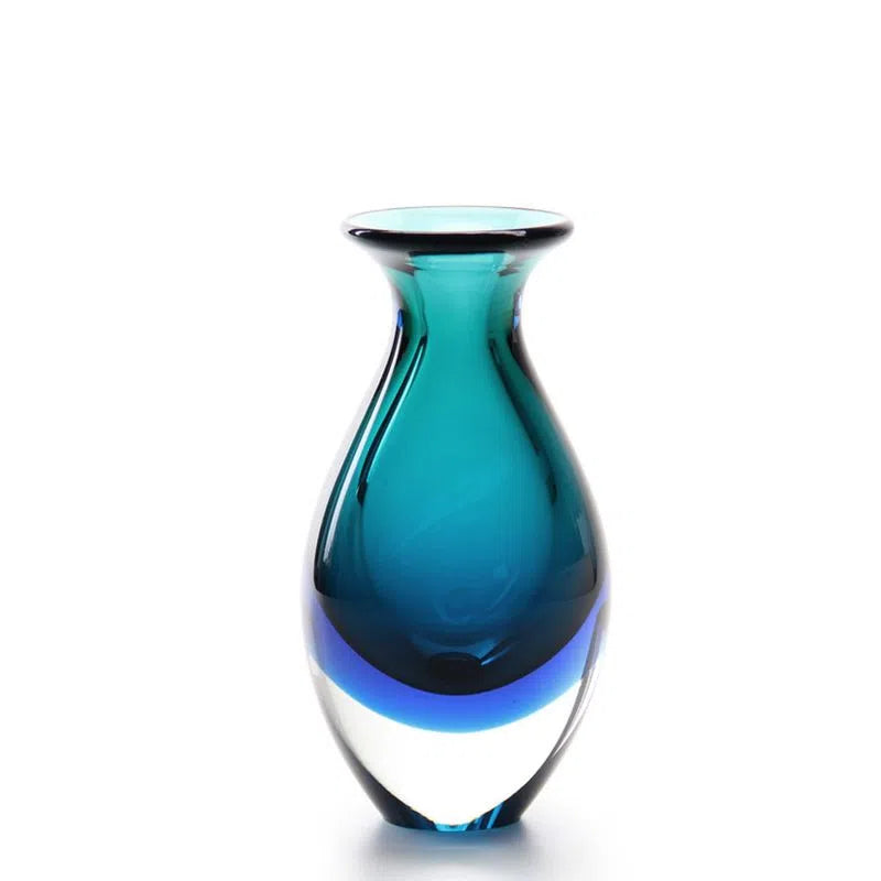 Vaso Bicolor Mini Alto Ca´d'Oro Cristais Murano 18cm