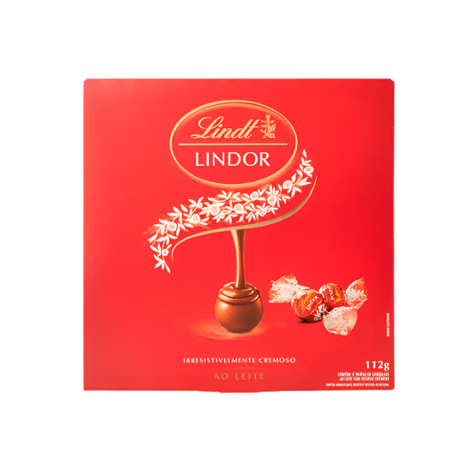 Lindt Lindor Ao Leite - Chocolate Cremoso 112g