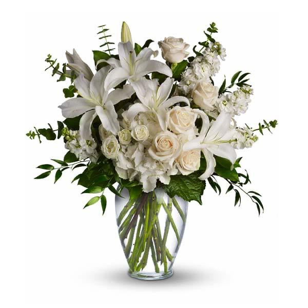 Breaths of Purity: Exquisite Arrangement of White Lilies