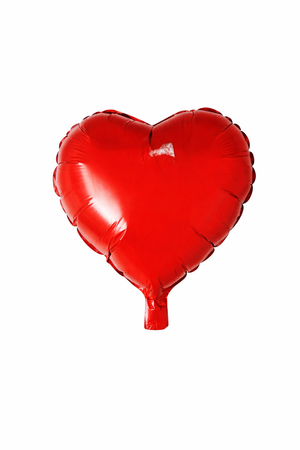 Balão Coração Metalizado Vermelho 45cm