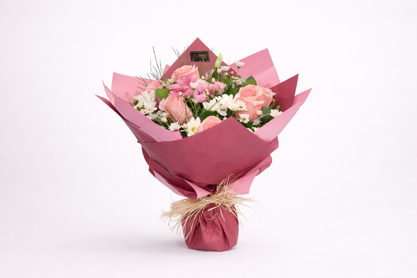 Elegant Pink Bouquet with Roses, Lisianthus, and Aster | ENROSE São Paulo