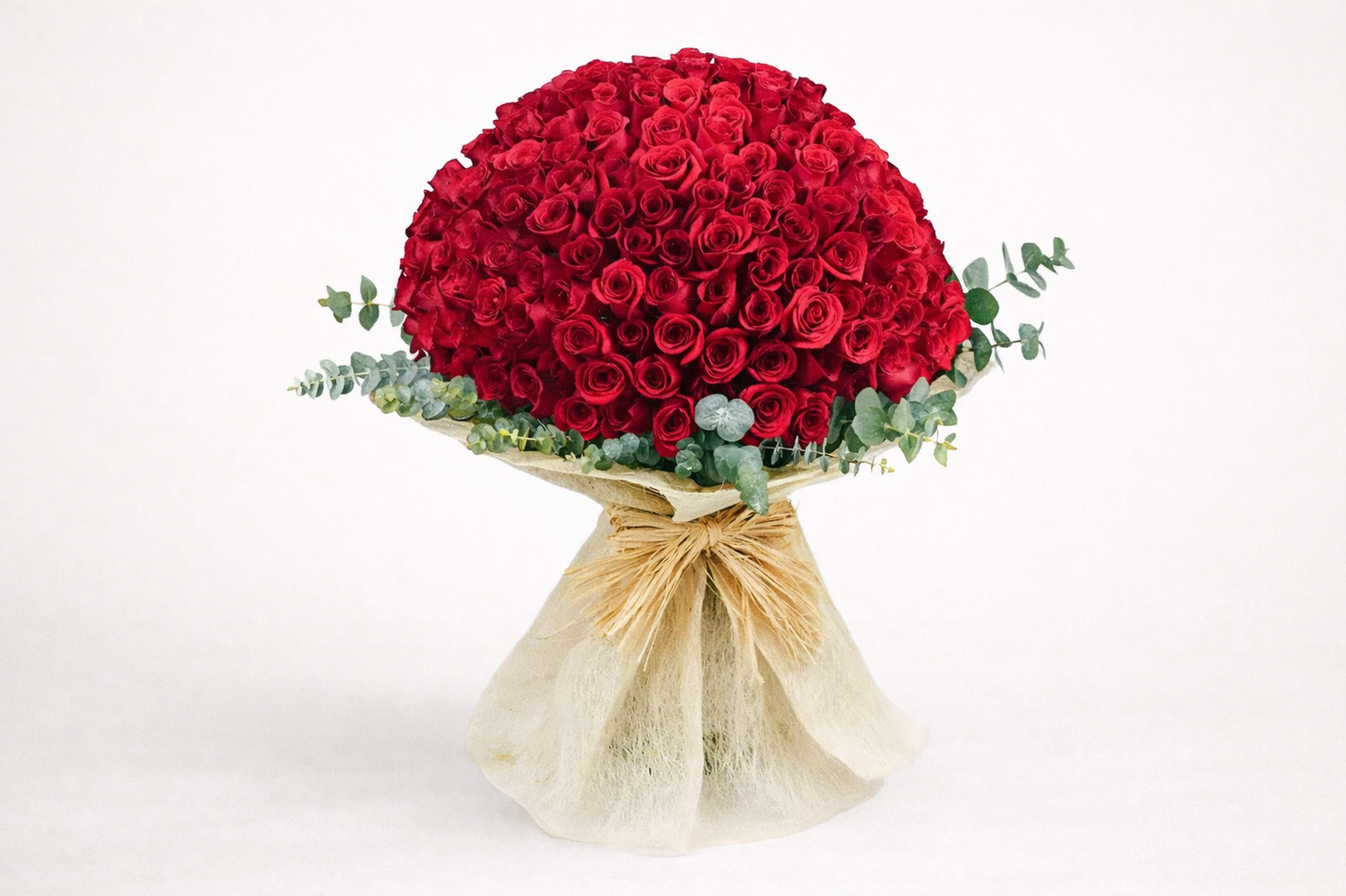 Paixão Floral Buquê Vermelho com 200 Rosas Colombianas