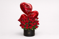 Arranjo com Rosas Vermelhas-Amor Eterno