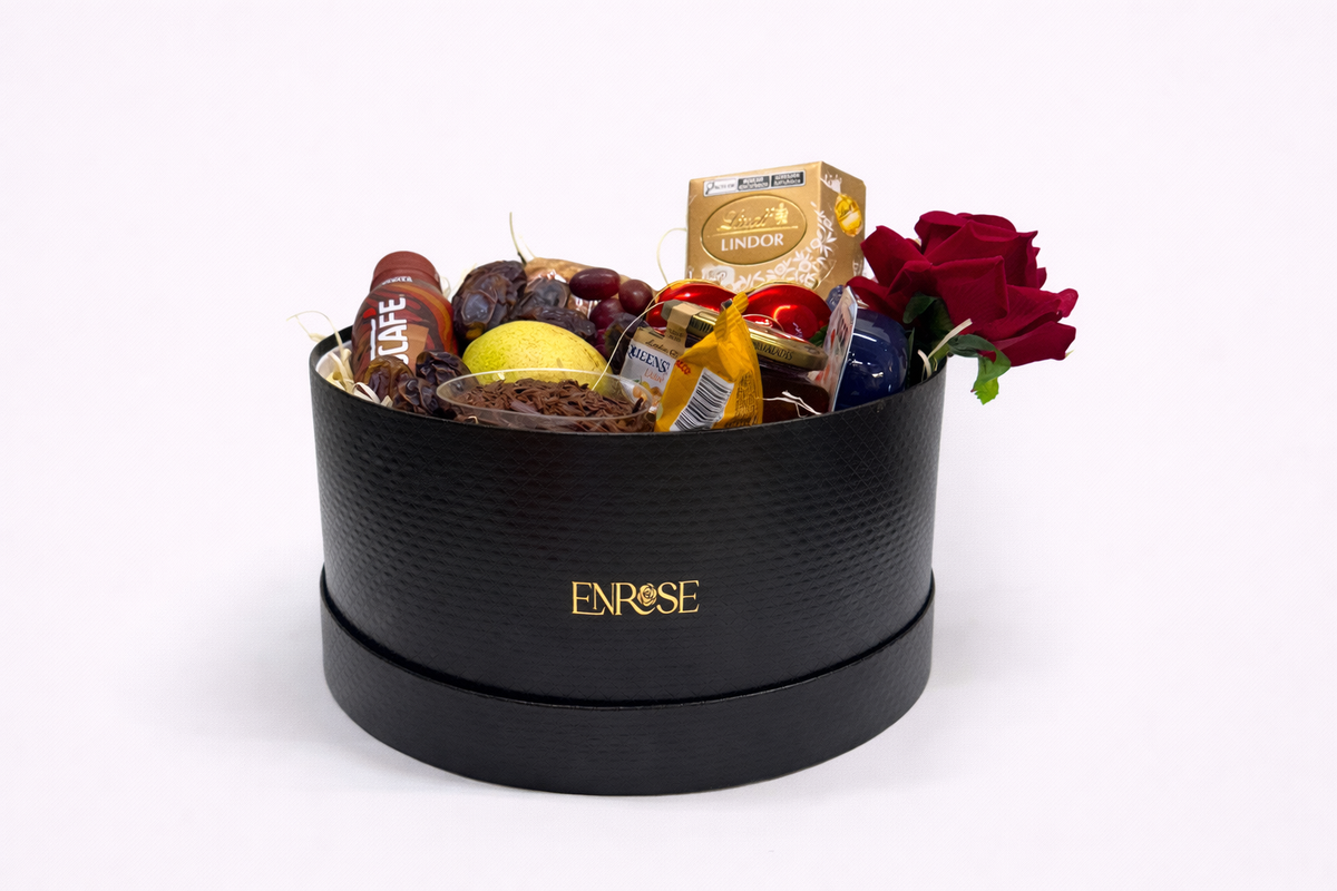Cesta de Café da Manhã Black Elegance ENROSE