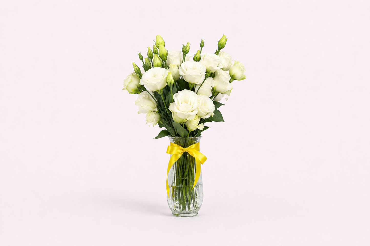 Arranjo Elegante de Lisianthus Branco