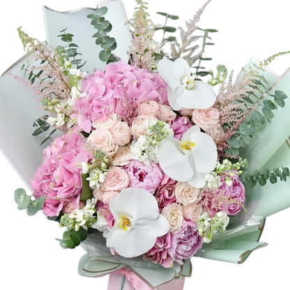 Buquê Variado e Exclusivo com Orquídeas
