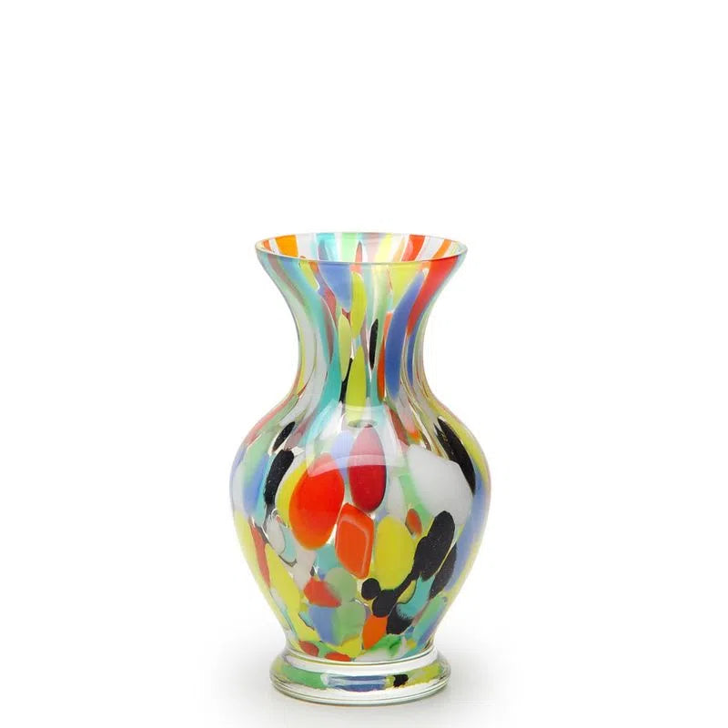 Vaso Multicolor Ca´d'Oro Cristais Murano 15cm