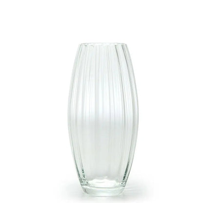 Wavy Olive Vase G Ca'd'Oro Murano Crystals 27 cm