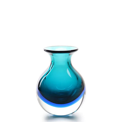 Vaso Bicolor Mini Alto Ca´d'Oro Cristais Murano 14cm
