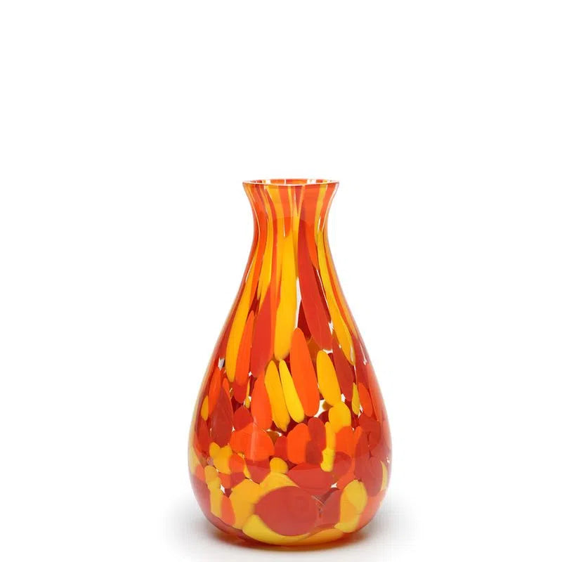 Multicolor Vase Ca'd'Oro Murano Crystals 17.5cm
