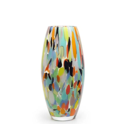 Olivia Multicolor P Ca´d'Oro Murano Crystals Vase 22cm