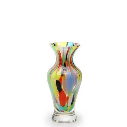 Multicolor Vase Ca'd'Oro Murano Crystals 15cm