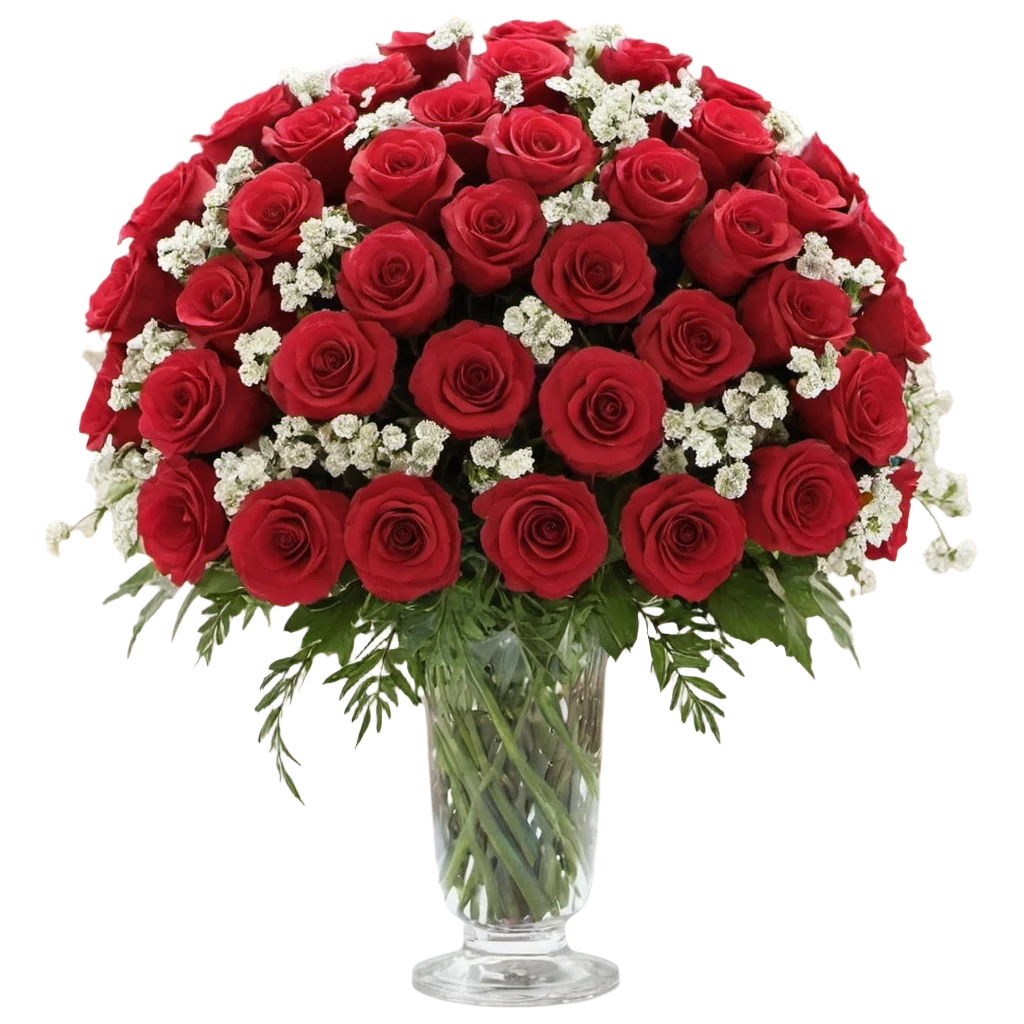 Classic Red Rose Arrangement - Love and Elegance