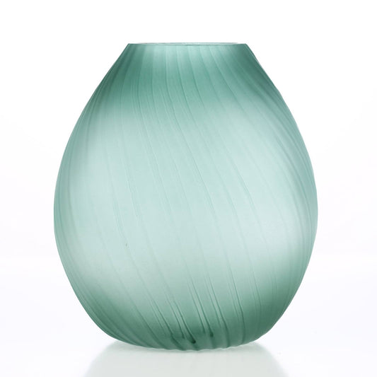 LAIS GREEN GLASS VASE