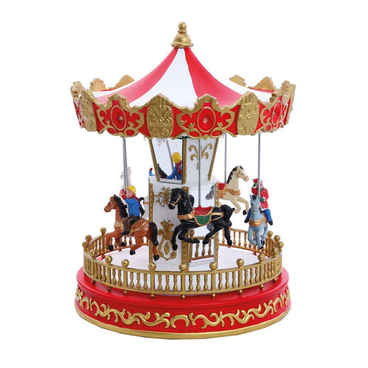 CHRISTMAS CAROUSEL WITH COLORFUL MOVEMENT