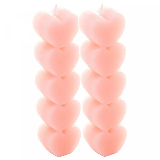 HEART ROSE PARAFFIN CANDLES
