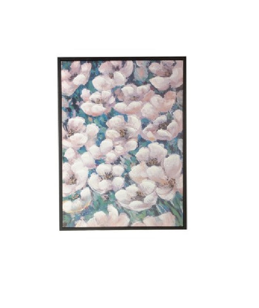 QUADRO EM CANVAS FLORES 53X73 CM