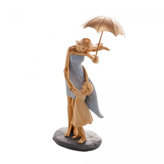 FAMILY RESIN DECORATIVE FIGURE