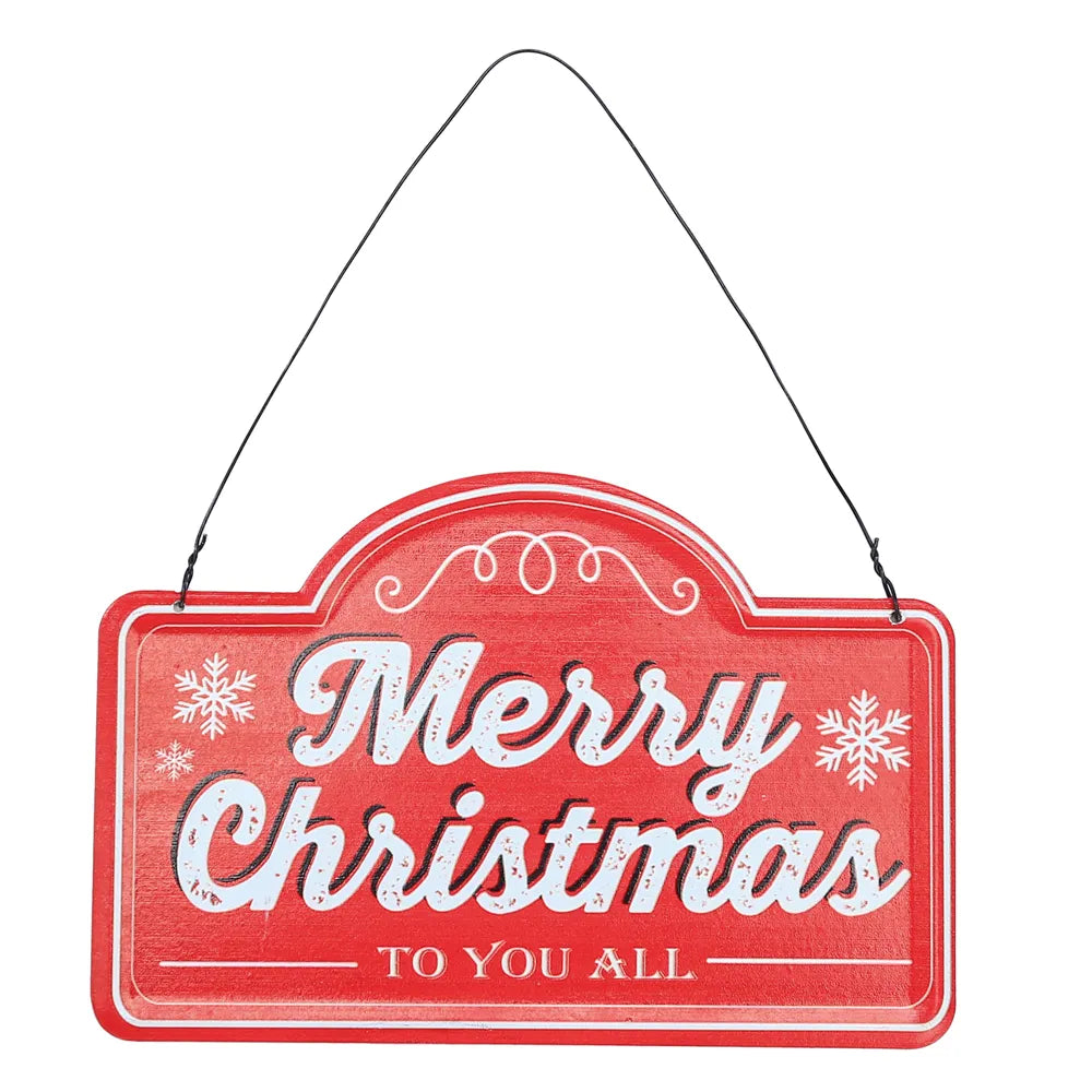 PLACA DECORATIVA MERRY CHRISTMAS